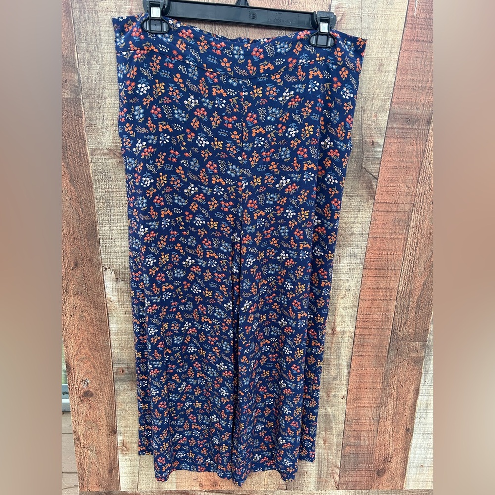 MADEWELL Large Floral Crop Pull on Pants